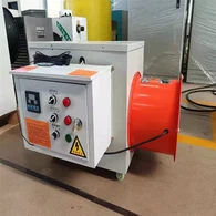 Equipo de calefacción de ventilador de escape de calefacción eléctrica de efecto invernadero